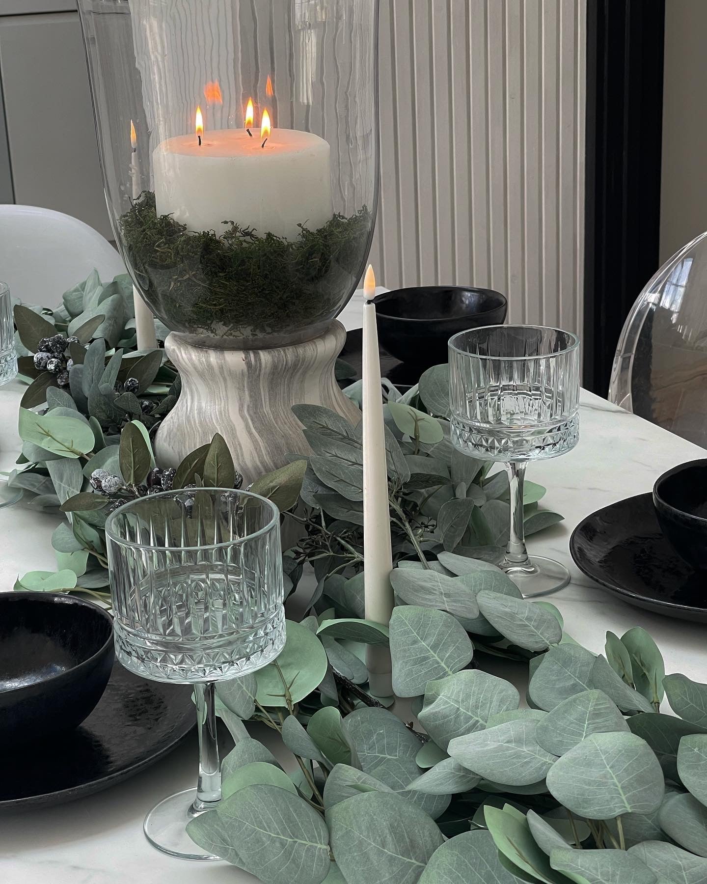 Faux Green Silver Dollar Spray