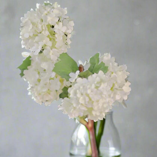 Elegant Pale Whitish Green Faux Viburnum Stem