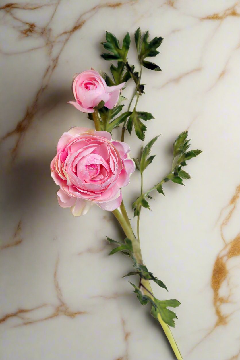 Pretty pale  pink artificial ranuncular