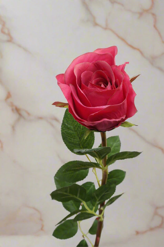 Gorgeous large dark pink faux rose bud