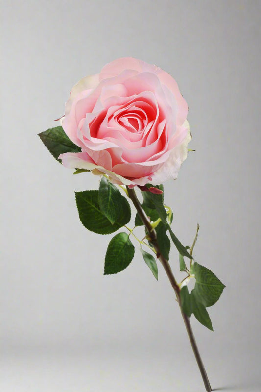 Beautiful large light pink silk rose bud