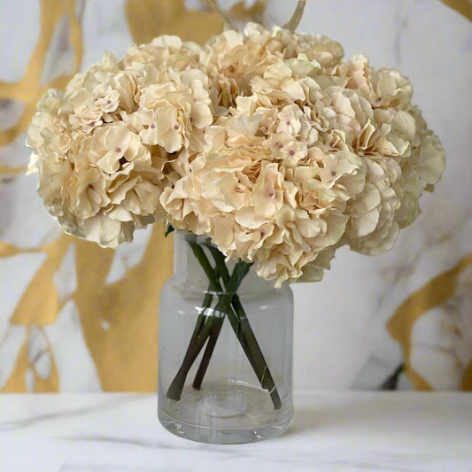 Signature Caramel Faux Hydrangea Arrangement