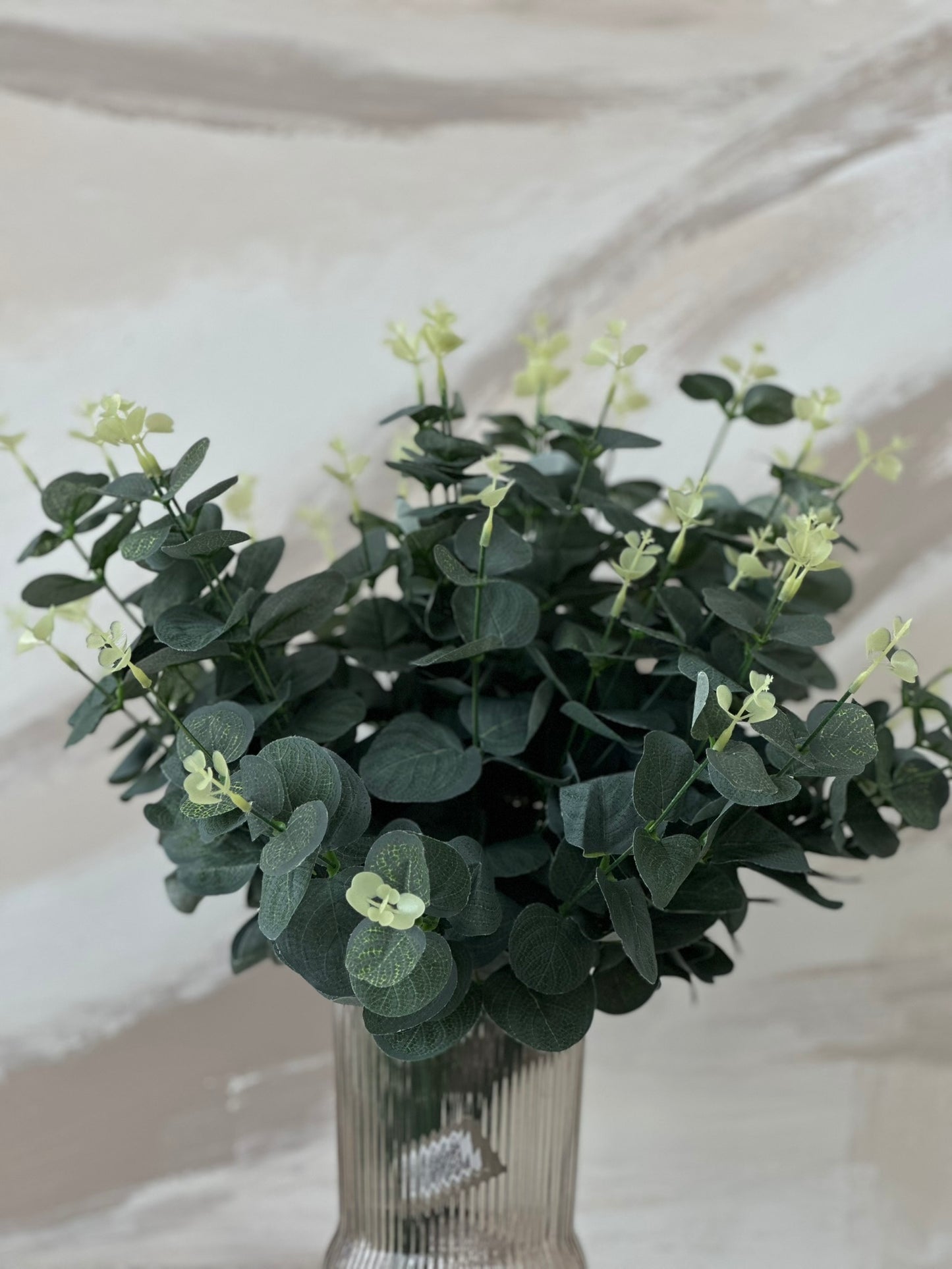 Faux Fresh Green Eucalyptus Stem