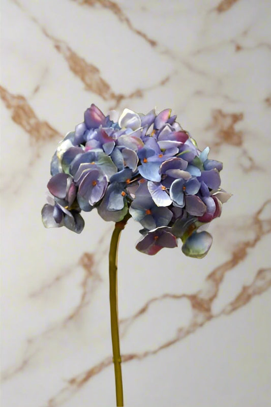 Signature Watercolour Purple Hydrangea Medium Stem