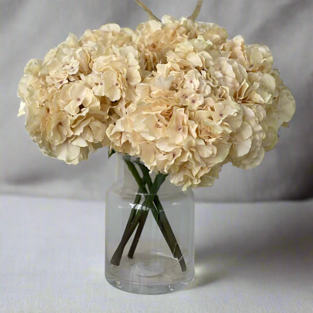 Signature Caramel Faux Hydrangea Stem