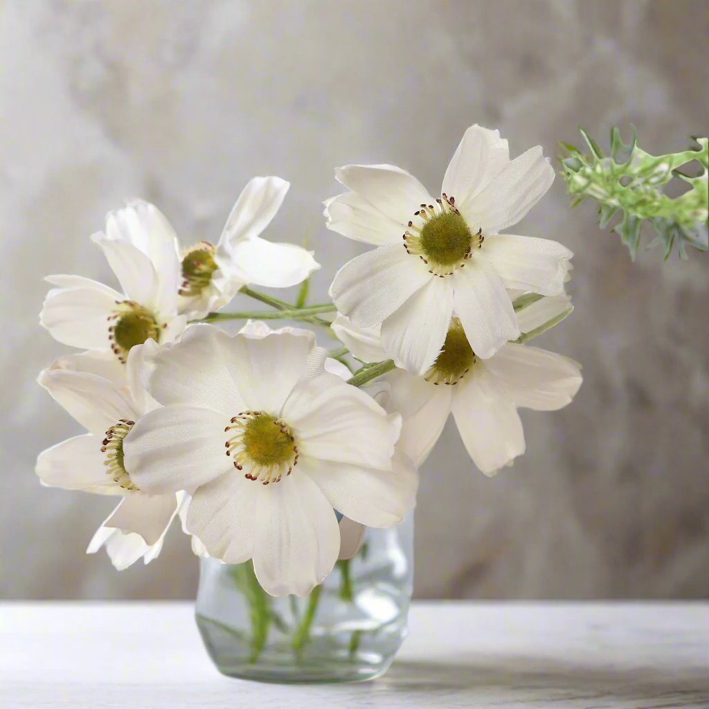 Stunning Artificial White Cosmos Daisy