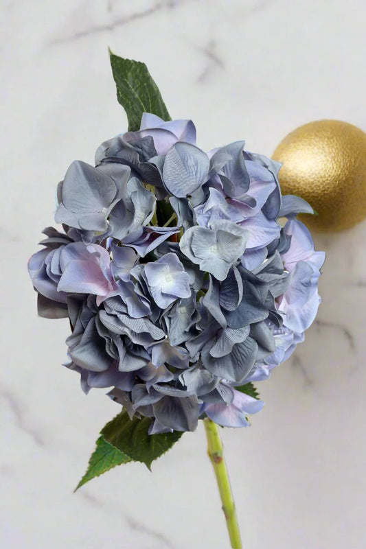 Lovely dusky blue artificial hydrangea