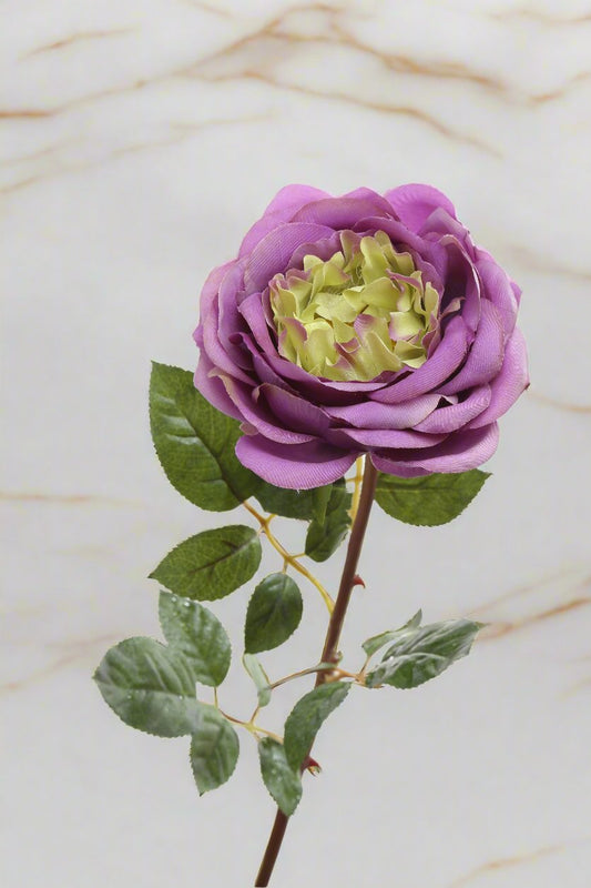 Stunning artificial mauve Old English rose bud